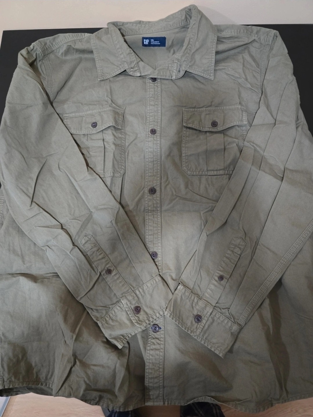 GAP Men's Olive Utility Shirt Jacket - Light Green
